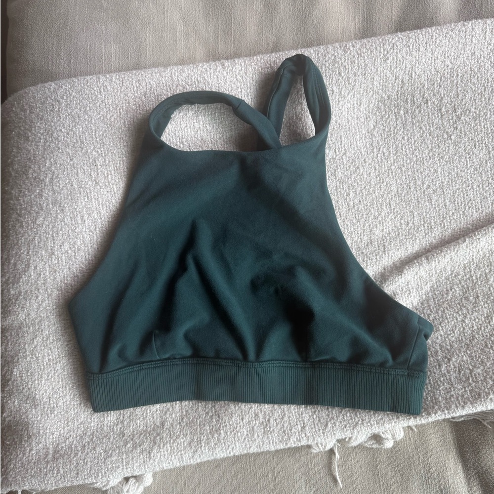 ALO Yoga Deep Teal Sports Bra